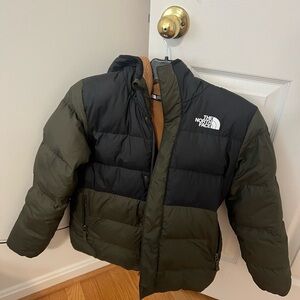The North Face Olive and Tan Fleece Jacket